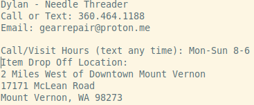 contact info - three six zero quattro six 4 eleven ocho ocho